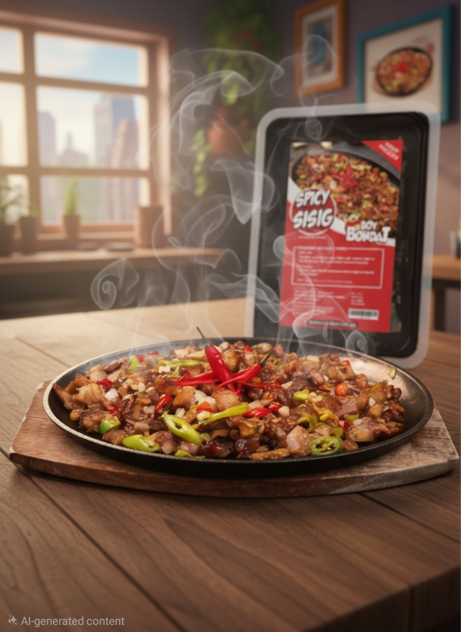 Boy Bondat Spicy Sisig Family Tray (Frozen)