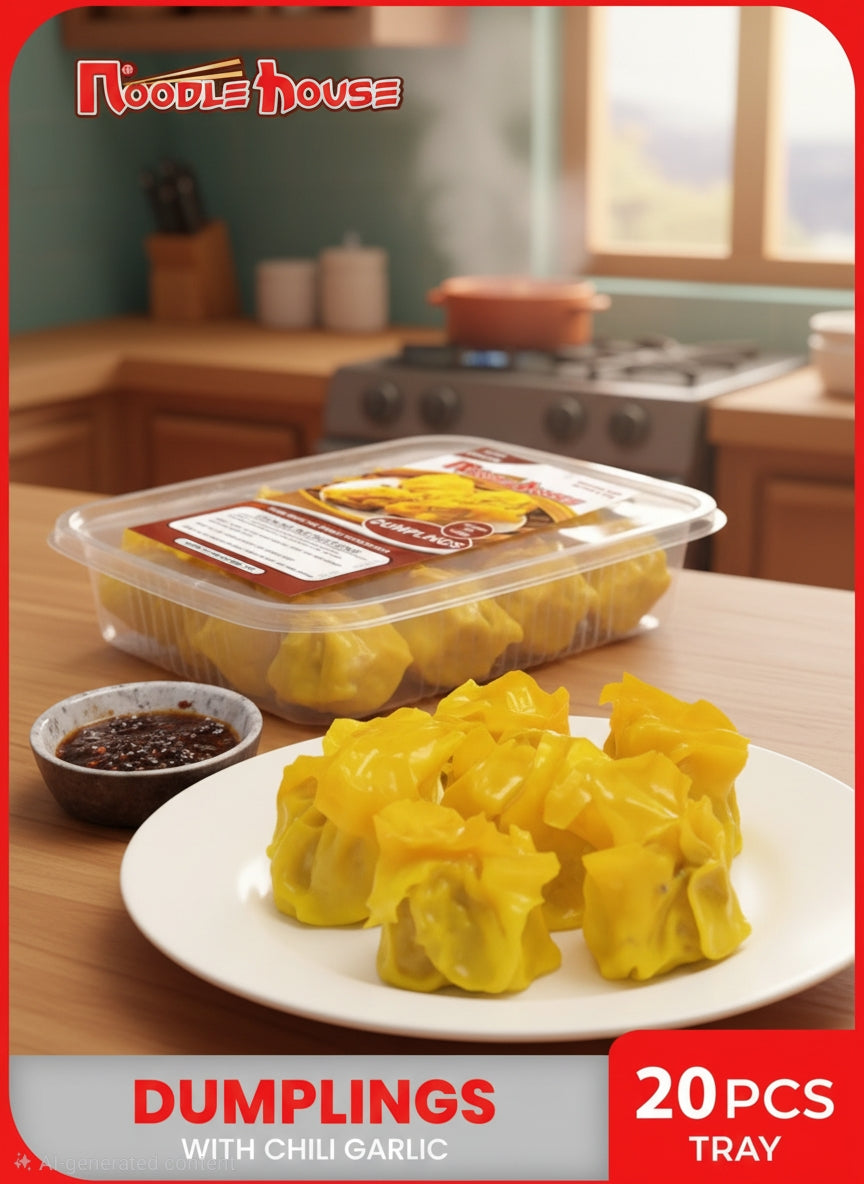 NH Dumplings 20's with Chili Garlic Sauce (20pcs Frozen)