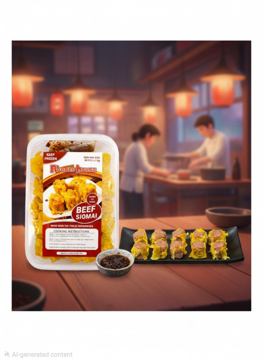 NH Beef Siomai Tray 20's with Garlic Sauce (20pcs Frozen)