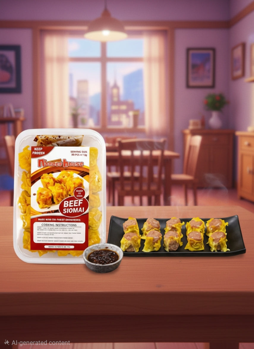 NH Beef Siomai Tray 20's with Garlic Sauce (20pcs Frozen)