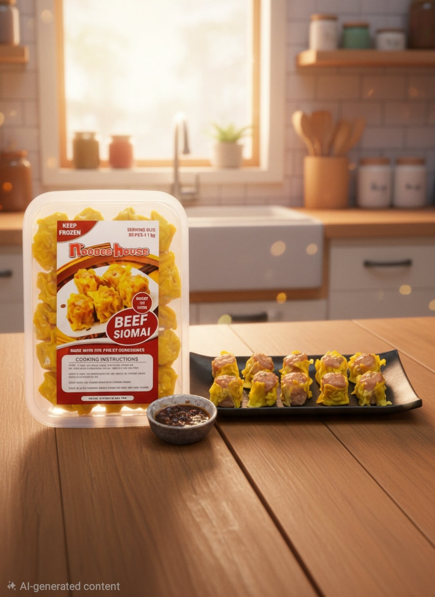 NH Beef Siomai Tray 20's with Garlic Sauce (20pcs Frozen)