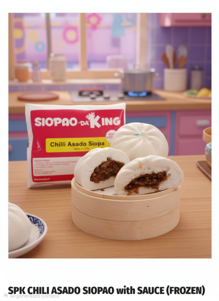 SPK Chili Asado Siopao with Sauce (6psc Frozen)