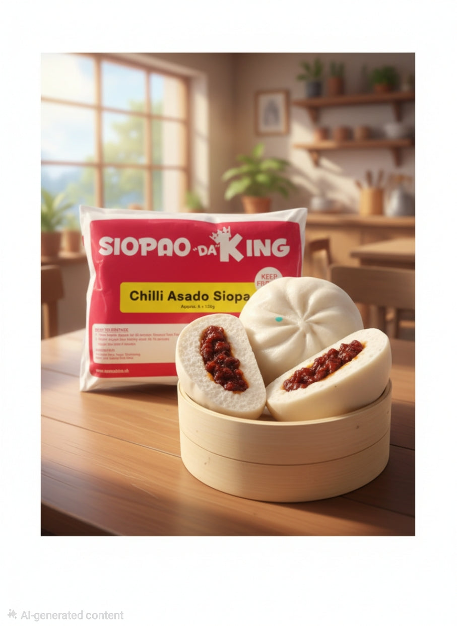 SPK Chili Asado Siopao with Sauce (6psc Frozen)