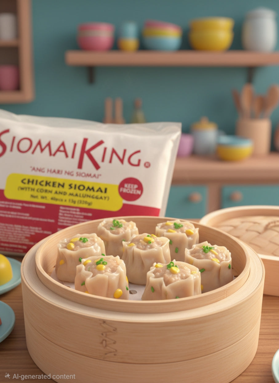 Sk Chicken with Corn and Malunggay with Chili Garlic Sauce (40pcs Frozen)