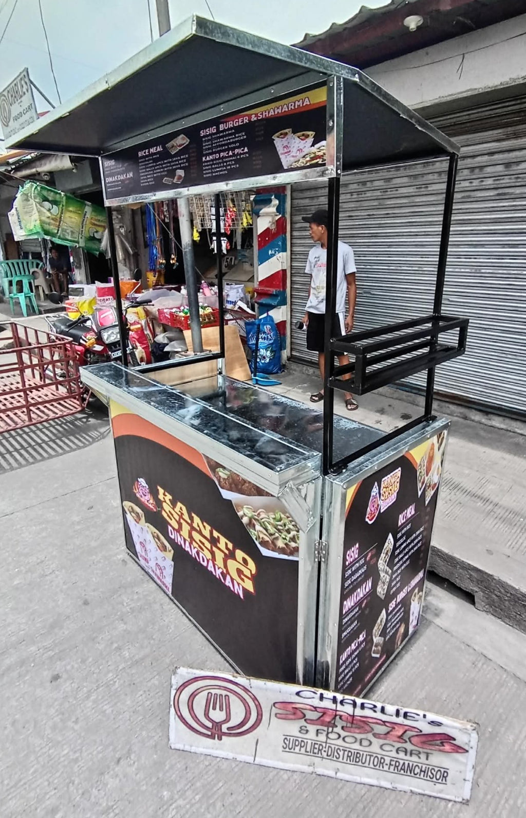 ☆ EXCLUSIVE: Food Cart Business Full Package + Siomai King Products — Heavy Duty Fixed Food Cart