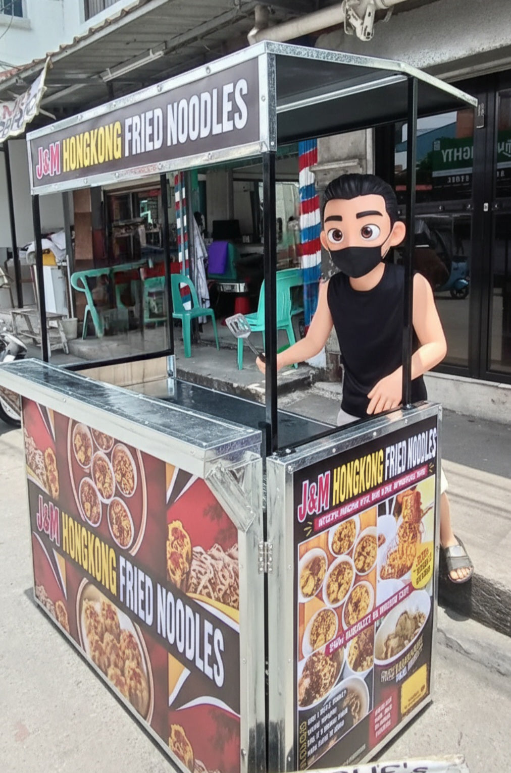 ☆ EXCLUSIVE: Food Cart Business Full Package + Siomai King Products — Heavy Duty Fixed Food Cart
