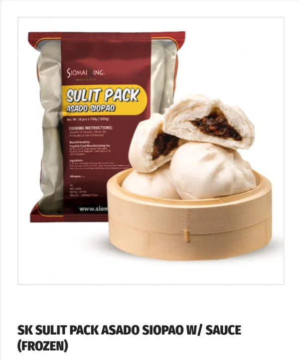 SK Sulit Pack Asado Siopao with Sauce (10pcs Frozen)