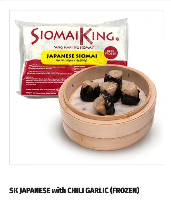 SK Japanese Siomai with Chili Garlic Sauce (40pcs Frozen)