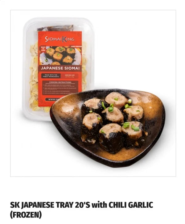 SK Japanese Tray 20's with Chili Garlic Sauce (20pcs Frozen)