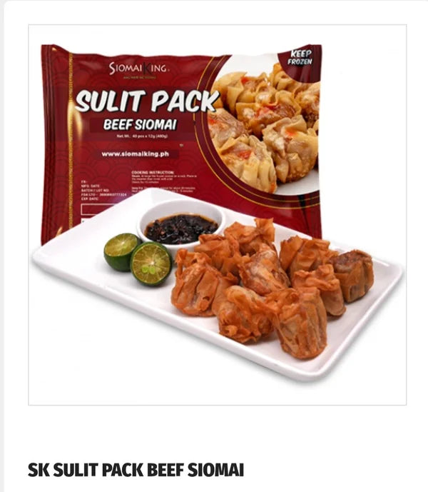 SK Sulit Pack Beef Siomai (40pcs Frozen)
