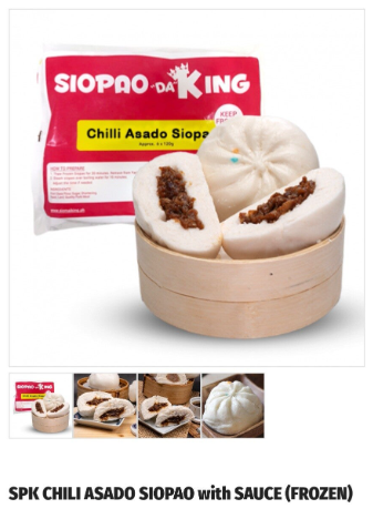 SPK Chili Asado Siopao with Sauce (6psc Frozen)