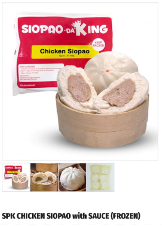 SPK Chicken Siopao with sauce (6pcs Frozen)