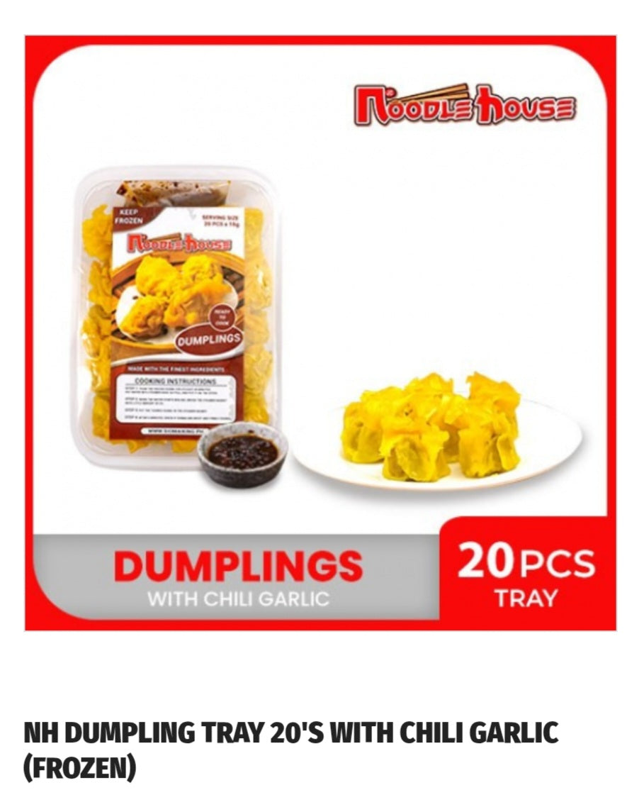 NH Dumplings 20's with Chili Garlic Sauce (20pcs Frozen)