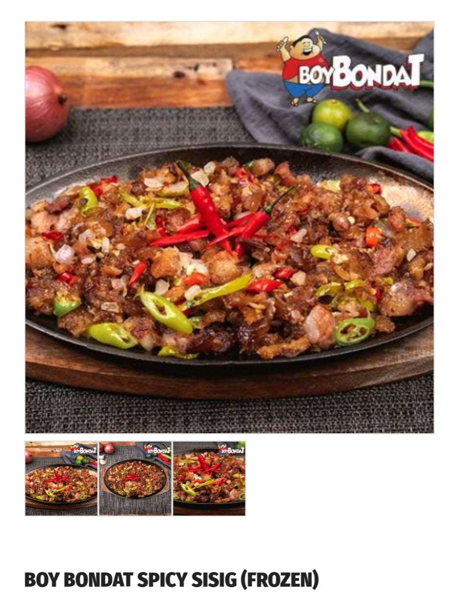 Boy Bondat Spicy Sisig Regular (100g Frozen)