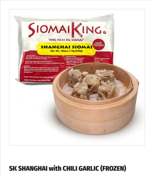 SK Shanghai Siomai with Chili Garlic Sauce (40pcs Frozen)