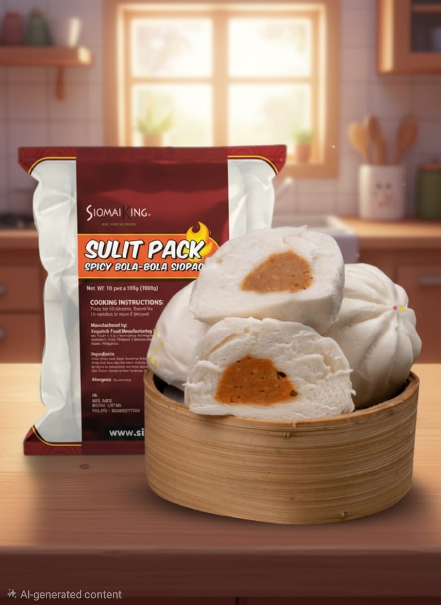 SK Sulit Pack Spicy Bola Bola Siopao with Sauce (10pcs Frozen)