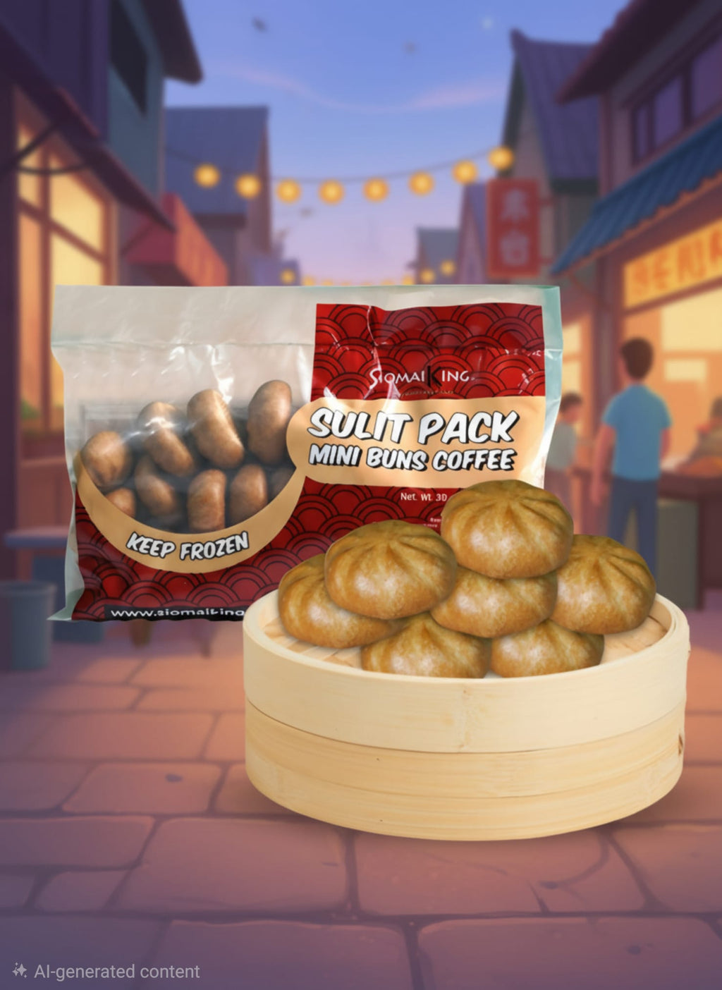 SK Sulit Pack Mini Buns Coffee Flavour (30pcs Frozen)