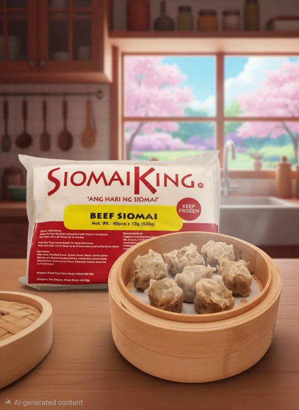 SK Beef Siomai with Chili Garlic Sauce (40pcs Frozen)