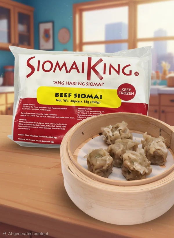 SK Beef Siomai with Chili Garlic Sauce (40pcs Frozen)